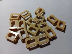LEGO BULK LOT OF 16 TAN CASTLE WINDOW 1X2X2 #90195 - Picture 1 of 1