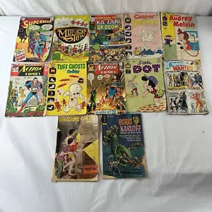 Lote de 12 cómics mixtos Dell años 60 Gold Key Harvey DC Marvel Mulligan Stew - Imagen 1 de 18