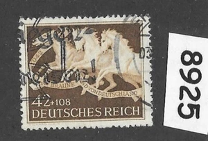 Stamp Sc B205 1942 Third Reich Munich Germany Brown Ribbon horse race #8925 - Picture 1 of 1