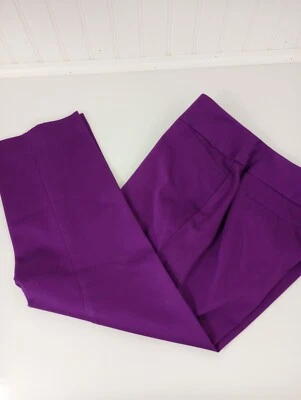 Pantalones Worthington Mujer Calce Moderno Recortados Madrid Púrpura Talla 4 Foto 1 de 4