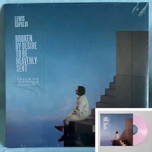 IN HAND!! Lewis Capaldi Broken by desire to be heavenly sent PINK LP Vinyl - Imagen 1 de 4
