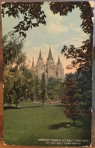 Postal de Utah SUD Mormón TEMPLO Cuadrado SALT LAKE CITY UT SLC Calidad de Recuerdo - Imagen 1 de 2