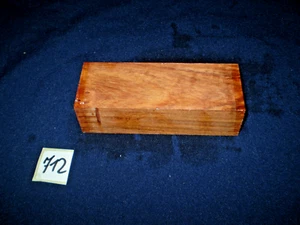 Imbuia Messergriffblock   feine Drechselarbeit Edelholz 125 x 45 x 33 mm Nr: 712 - Bild 1 von 2