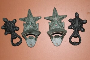 Tiki Hut Outdoor Bar, Beer Bottle Openers, Cast Iron, DB - Picture 1 of 6