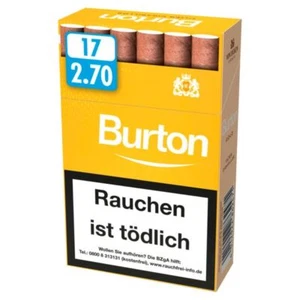 Burton Vanilla Gold L Cigarillo Naturdeckblatt 1 Stange 10 x 17 Zigarillos - Bild 1 von 1
