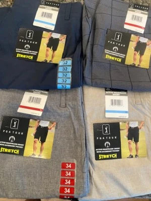 PGA Tour Mens Active Waistbands Golf Strech Shorts SELECT COLOR & SIZE $65 MSRP - Image 1 of 2
