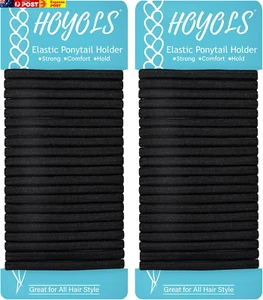 Flat Hair Elastics Ties, No Metal Bands for Heavy and Curly Hair Ponytail Holder - Picture 1 of 7