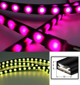 Black 05*13mm Silicone Waterproof Tube Flexible Led Neon Strip Lights Channel - Picture 1 of 13