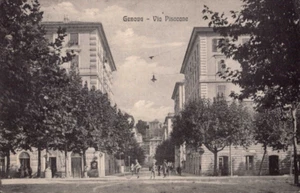 1917 CARTOLINA DI GENOVA VIA PISACANE - VIAGGIATA X SOLDATO IN ZONA DI GUERRA - Foto 1 di 2