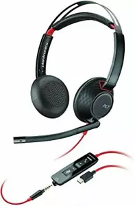 Nuovo Plantronics/Poly Blackwire C5220 Cuffie binaurali USB-A - P/N 207576 - Foto 1 di 1