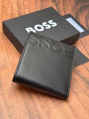 Embossed-logo Wallet in Grained leather with Coin Pocket  Style Big BB- 4cc Coin - Image 1 of 4