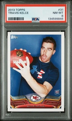 Tarjeta de novato Topps Travis Kelce 2013 #31 PSA 8 Foto 1 de 2