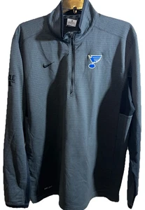 Nike St Louis Blues Dri-Fit Half-Zip grau&schwarz Pullover - gebraucht - Bild 1 von 8