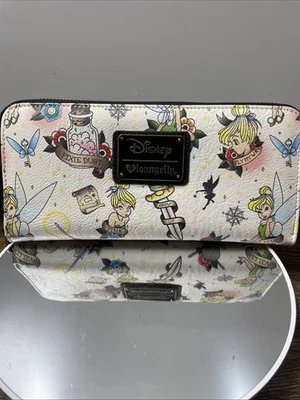 Rare Vintage Tinkerbell Tattoo Wallet Walt Disney Loungefly Brand New No Tags Foto 1 de 4