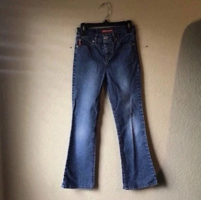 Guess Jeans Girls Straight Leg Vintage Y2K Casual Preppy Denim Blue Jeans Size 8 - Image 1 of 4