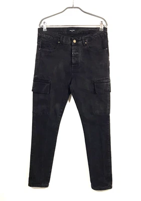 Pantalones de mezclilla Fear Of God cargo para hombre talla 34 negros lavados Foto 1 de 4
