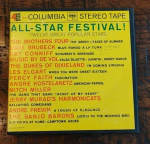 All Star Festival- Twelve Great Popular Stars Reel-To-Reel Tape/TESTED/NICE - Picture 1 of 6