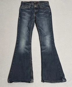 Vintage American Eagle Jeans Damen Größe 0 Blau Y2K Schlag 2000er Low Rise EG - Bild 1 von 16
