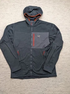 Arc'teryx Fortrez Hoody Jacket Polartec Fleece Lined Jacket Hooded Blue Red LRG - Picture 1 of 10