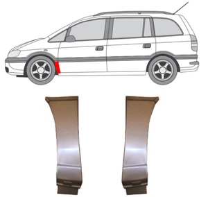 Per Opel Zafira 1999-2005 Kit Pannello Riparazione Fondo Ala Anteriore/L+R - Foto 1 di 4