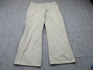 Banana Republic Pants Mens 35 Khaki Solid Flat Front Adult 35x30 - Picture 1 of 8