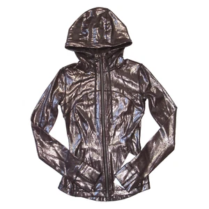 NWT Lululemon Hooded Define Jacket *Shine in Radiate Foil Print French Press 2 - Picture 1 of 9