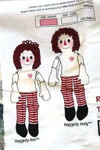 Daisy Kingdom Fabric Craft Sewing Panel Raggedy Ann Andy Dolls Clothes - CHOICE - Picture 1 of 36