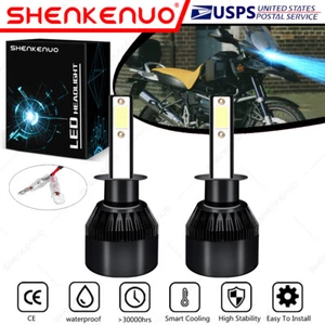For BMW R1150GS Adventure R1150R Rockster - 2X H1 LED Headlights Bulbs 8000K C9L - Foto 1 di 12