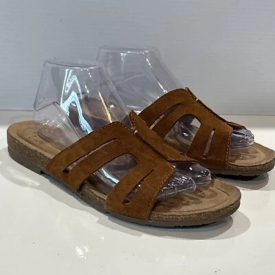 Sandalias Earth Origins Lyndon Luna Comfort espuma viscoelástica marrón gamuza para mujer 9,5 Foto 1 de 4