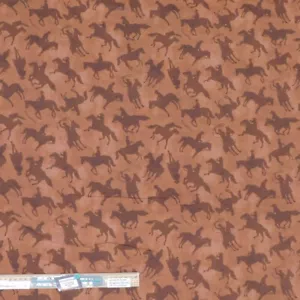 Quilting Patchwork Fabric Sewing Ride Em Cowboy Wide Backing 270x50cm - Bild 1 von 6