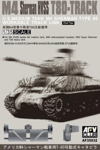 AFV 1/35 M4 Sherman HVSS Type 80 Workable Track Links AFV35032 - Picture 1 of 1