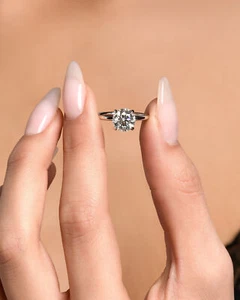 IGI Certified Diamond Engagement Ring VS1 F Round 2.50 Ct Lab-created Best Price - Picture 1 of 4