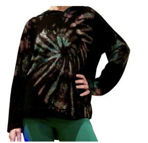 Hard Tail Slouchy Pullover Hoodie CLO04 Swirl Tie Dye - Picture 1 of 2