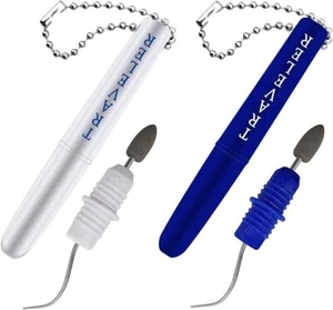 2Pcs Travel Teeth Cleaning Tools Dental Pick Kit Plaque Remover with Keychain - Picture 1 of 8