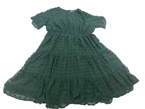 IN'VOLAND Women's Plus Size Swiss Dot dress Chiffon Short Sleeve High Waist 22W - Picture 1 of 16