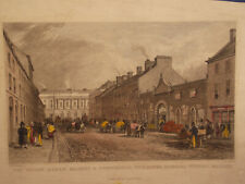 1831  Print; The Green Linen Market & Commercial Buildings, Donegal St, Belfast