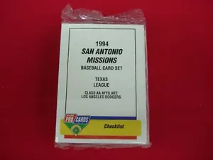 1994 SAN ANTONIO MISSIONS FLEER PROCARDS SET SQUADRA MILB CHAN HO PARK L A DODGERS - Foto 1 di 5