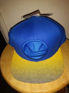 Golden State Warriors Cap Mitchell & Ness Snapback NBA Team Colors Adult Hat NWT - Picture 1 of 7