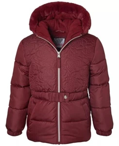 Kensie Girl MULBERRY Toddler & Little Girls Rose-Quilted Puffer Jacket, US 5/6 - Picture 1 of 3