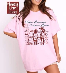 Make America Cowgirl Again~ T-shirts, Sweatshirts - Picture 1 of 16