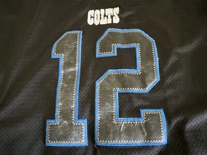 Maglia Indianapolis Colts Andrew Luck #12 Nike nera cucita taglia 48 XL NFL - Foto 1 di 9