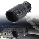 Carbon Fiber Round Shape Car Exhaust Muffler Tip Straight Pipe 63mm 2.5‘’ Inlet