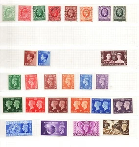 1902-48 GB 27 Stamps from 4 Reigns UM M & Used Cat £32 - Picture 1 of 1