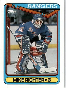 1990-91 Topps #330a Mike Richter - Picture 1 of 2