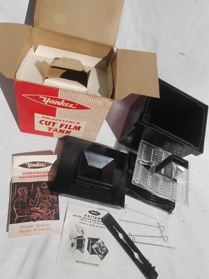 Tanque de película de corte ajustable Yankee vintage caja original producto completo para habitación oscura Foto 1 de 4