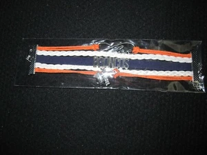 Denver Broncos Football Infinity Love geflochtenes verstellbares Armband Football Charm - Bild 1 von 3
