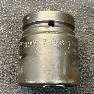 Gray 7656 1" Drive 6 Point Impact Socket 1-3/4" - C - Picture 1 of 7