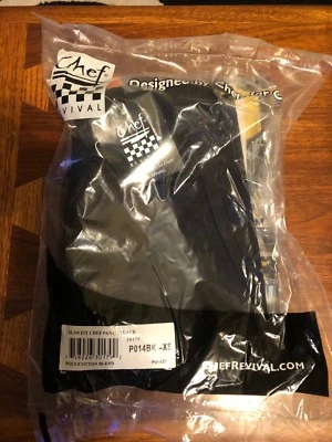 Chefs Pants Chefs Revival P014BK- Slim Fit Black      Large and 2XL and XSmall  - Image 1 of 3