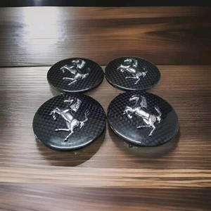 Tapacubos de rueda de fibra de carbono para Ferrari F430 458 California 281089 4 piezas - Imagen 1 de 3