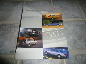 Folleto de ventas de Audi 1999 - vintage - Imagen 1 de 5